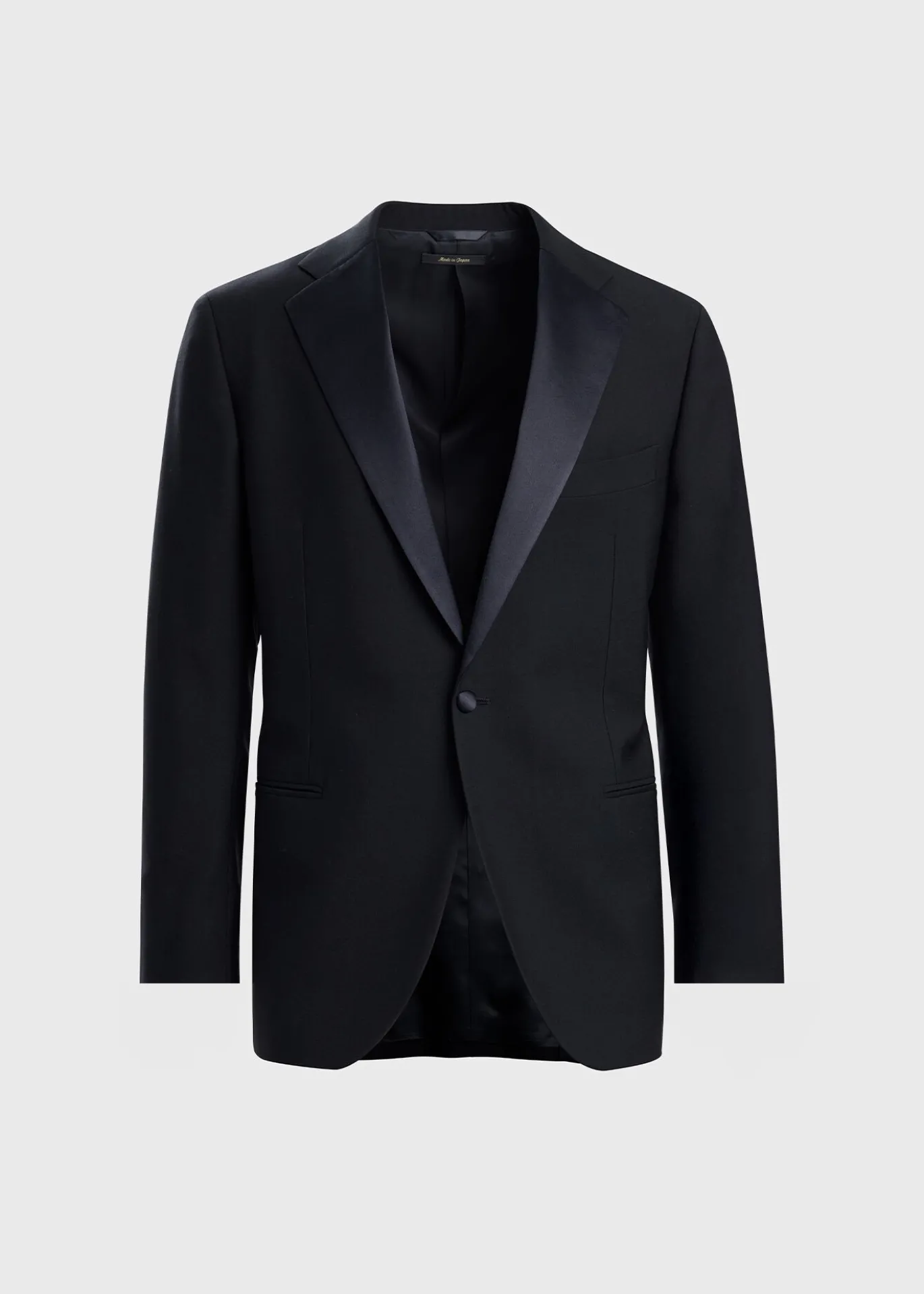 All Year Wool Tuxedo with Satin Notch Lapel