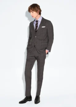 All Year Wool Windowpane Suit