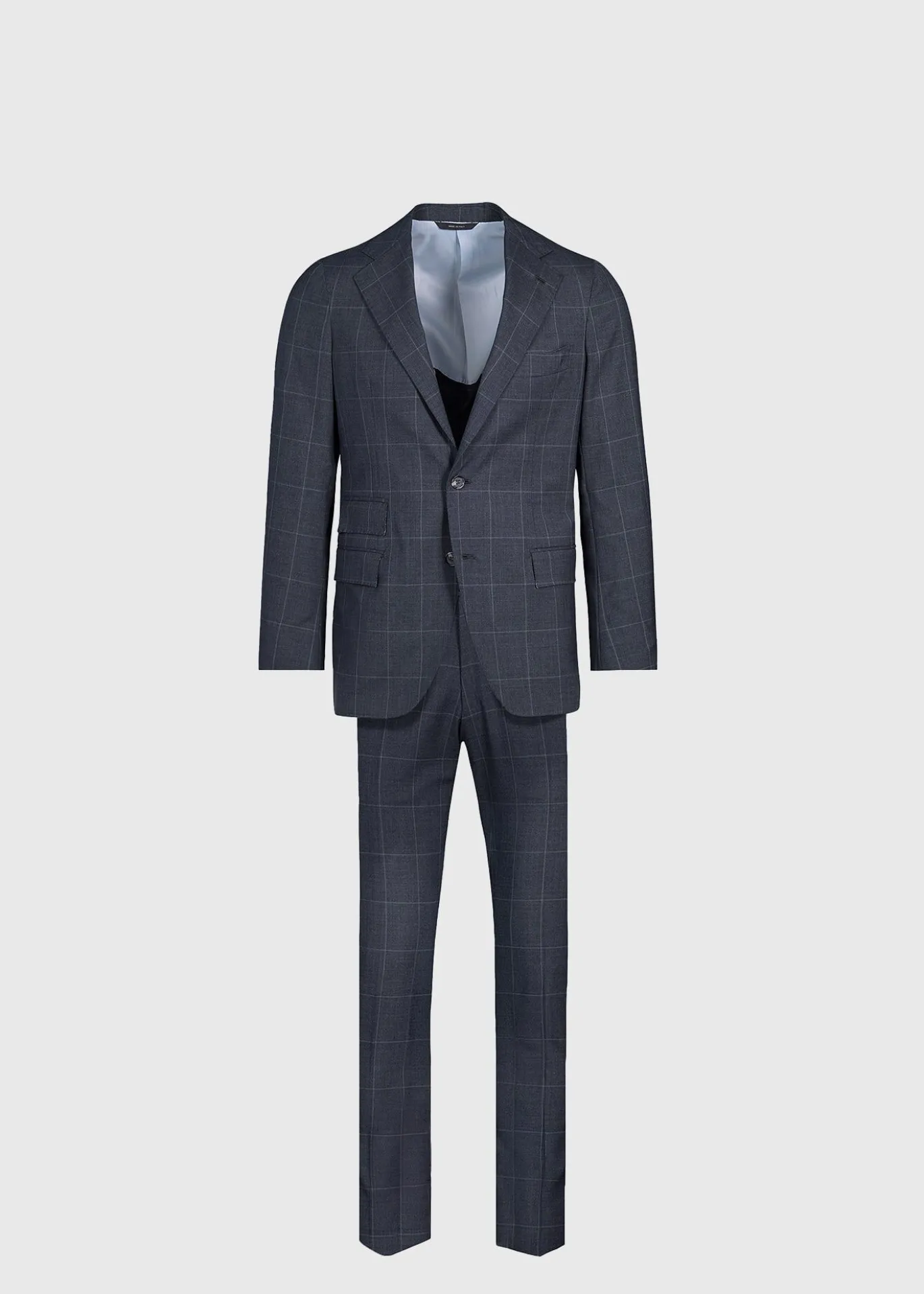 All Year Wool Windowpane Suit