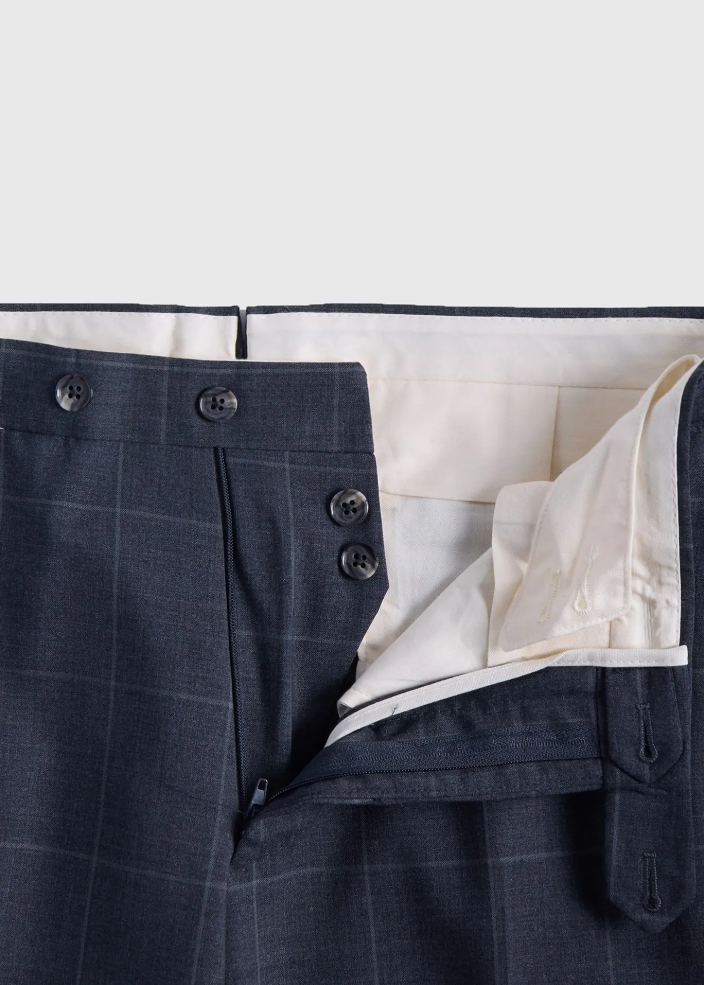 All Year Wool Windowpane Suit
