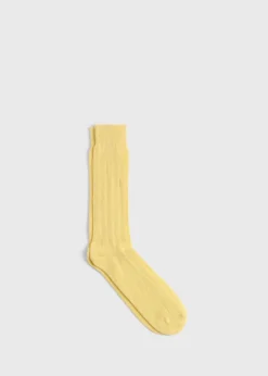 Cashmere Blend Ribbed Sock