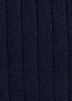 Cashmere Ribbed Crew Sock