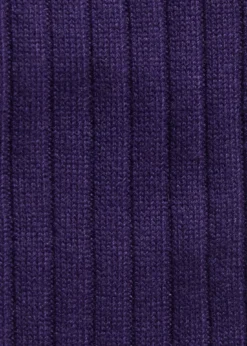 Cashmere Ribbed Crew Sock