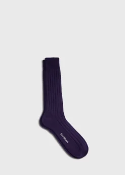 Cashmere Ribbed Crew Sock