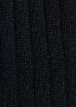Cashmere Ribbed Crew Sock