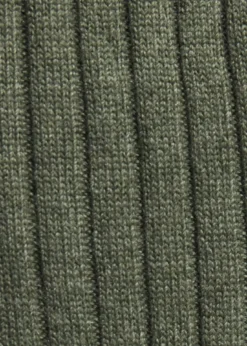 Cashmere Ribbed Crew Sock