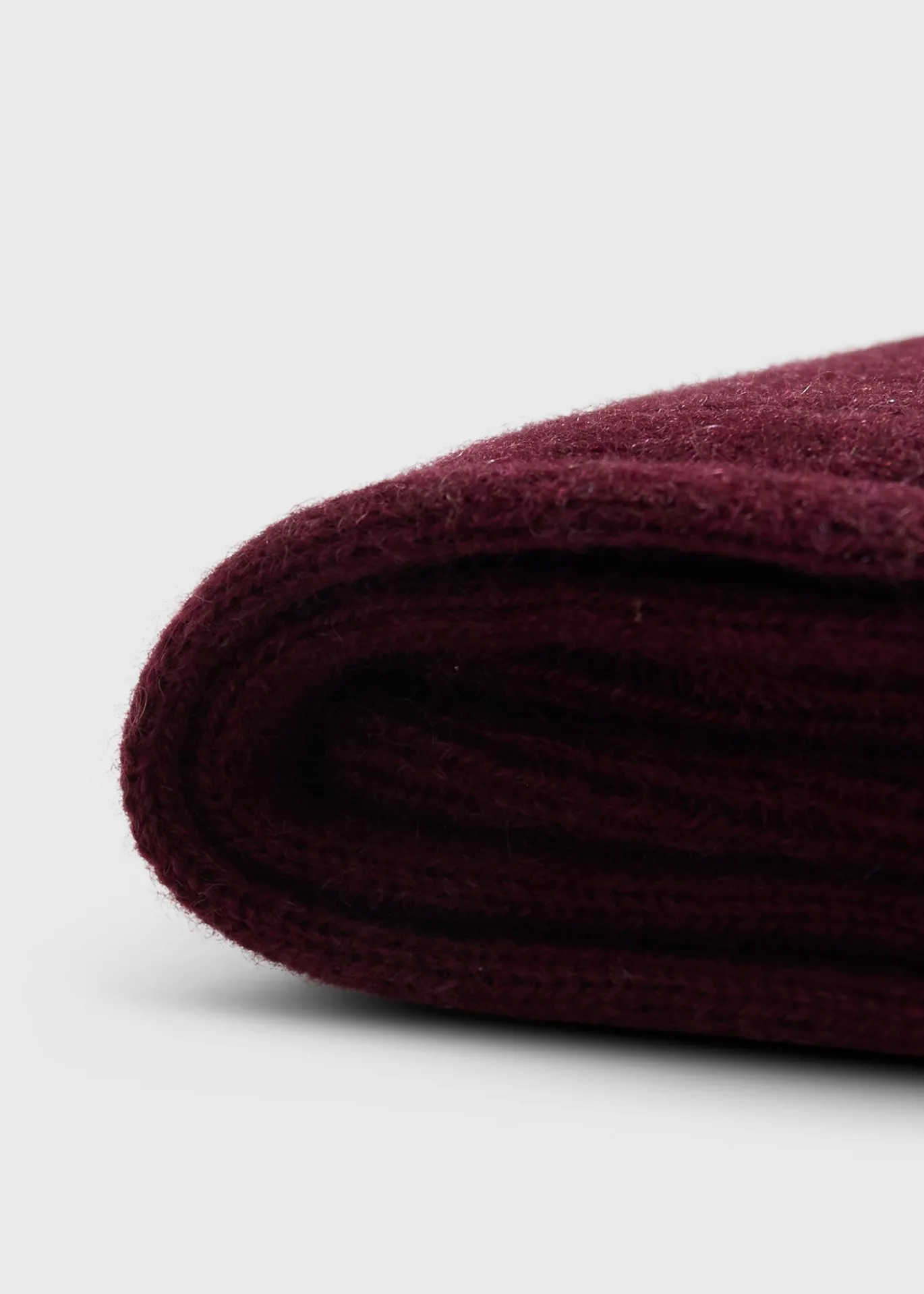 Cashmere Ribbed Sock