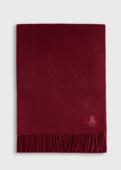 Cashmere Scarf with Man on the Fence Logo