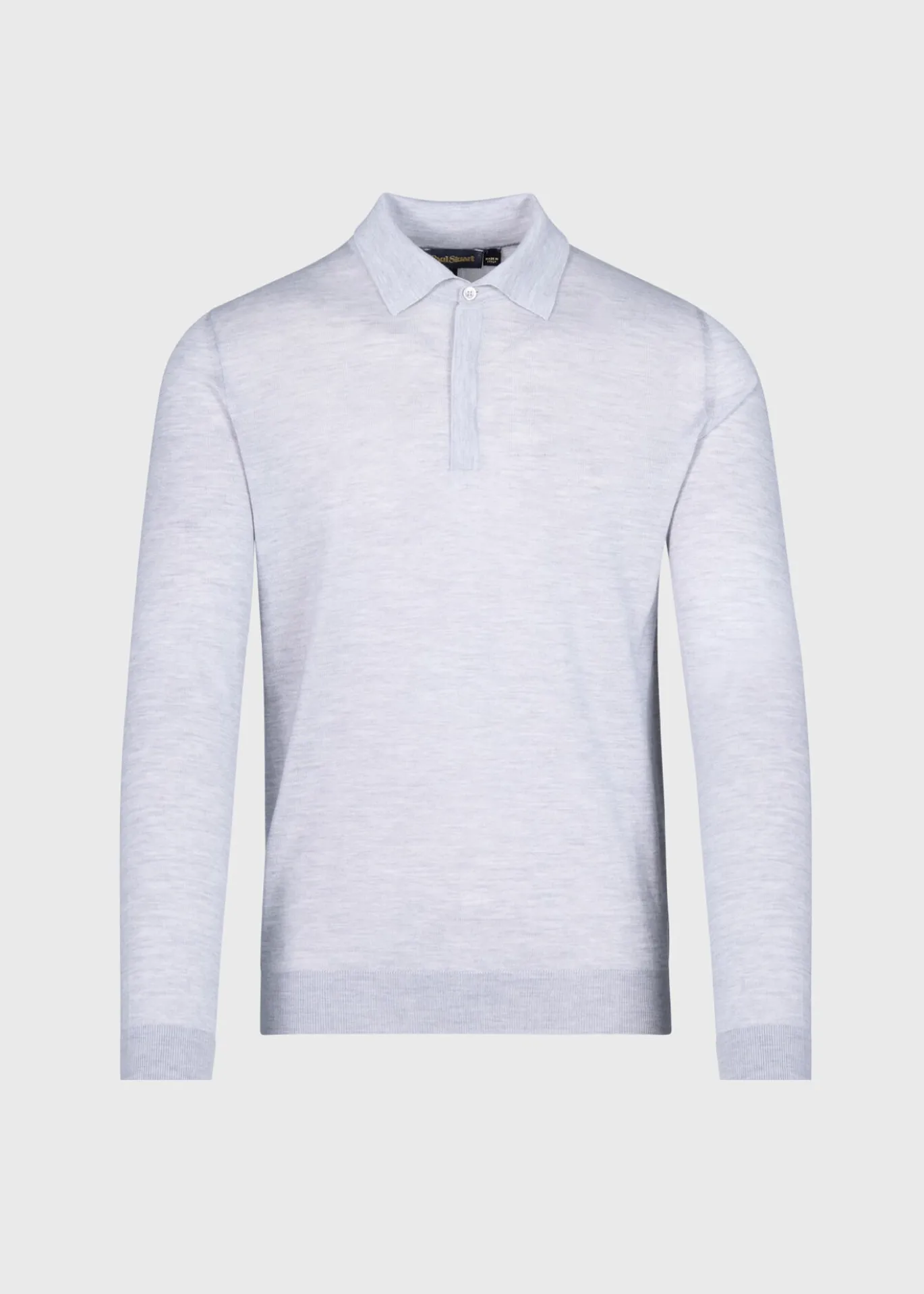 Cashmere & Silk Long Sleeve Polo