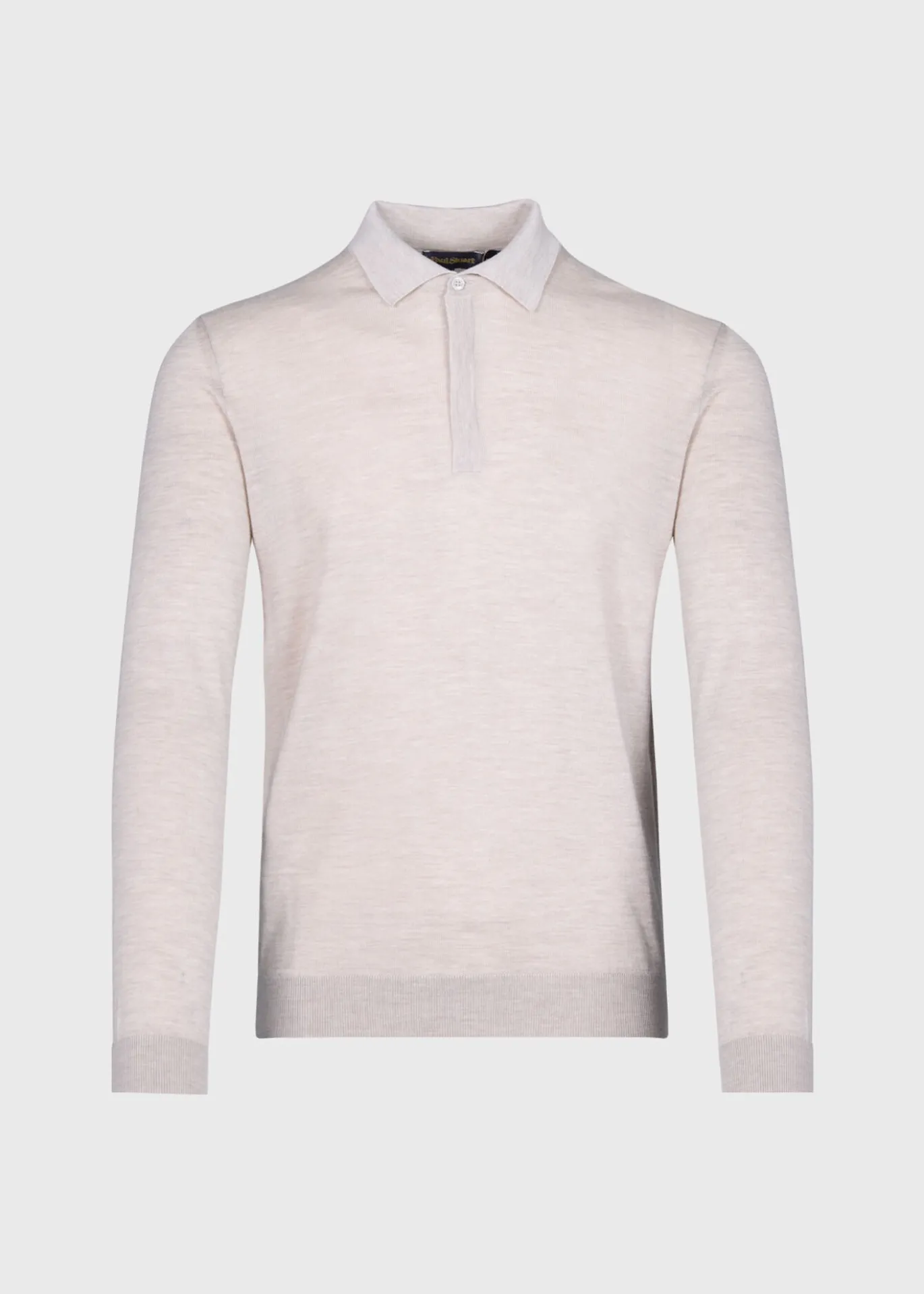 Cashmere & Silk Long Sleeve Polo