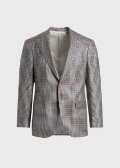 Cashmere & Silk Plaid Jacket