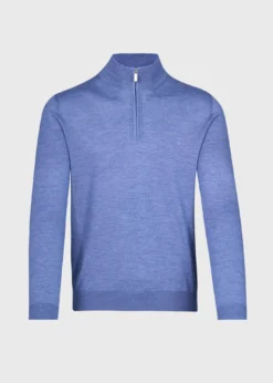 Cashmere & Silk Quarter ZipPullover