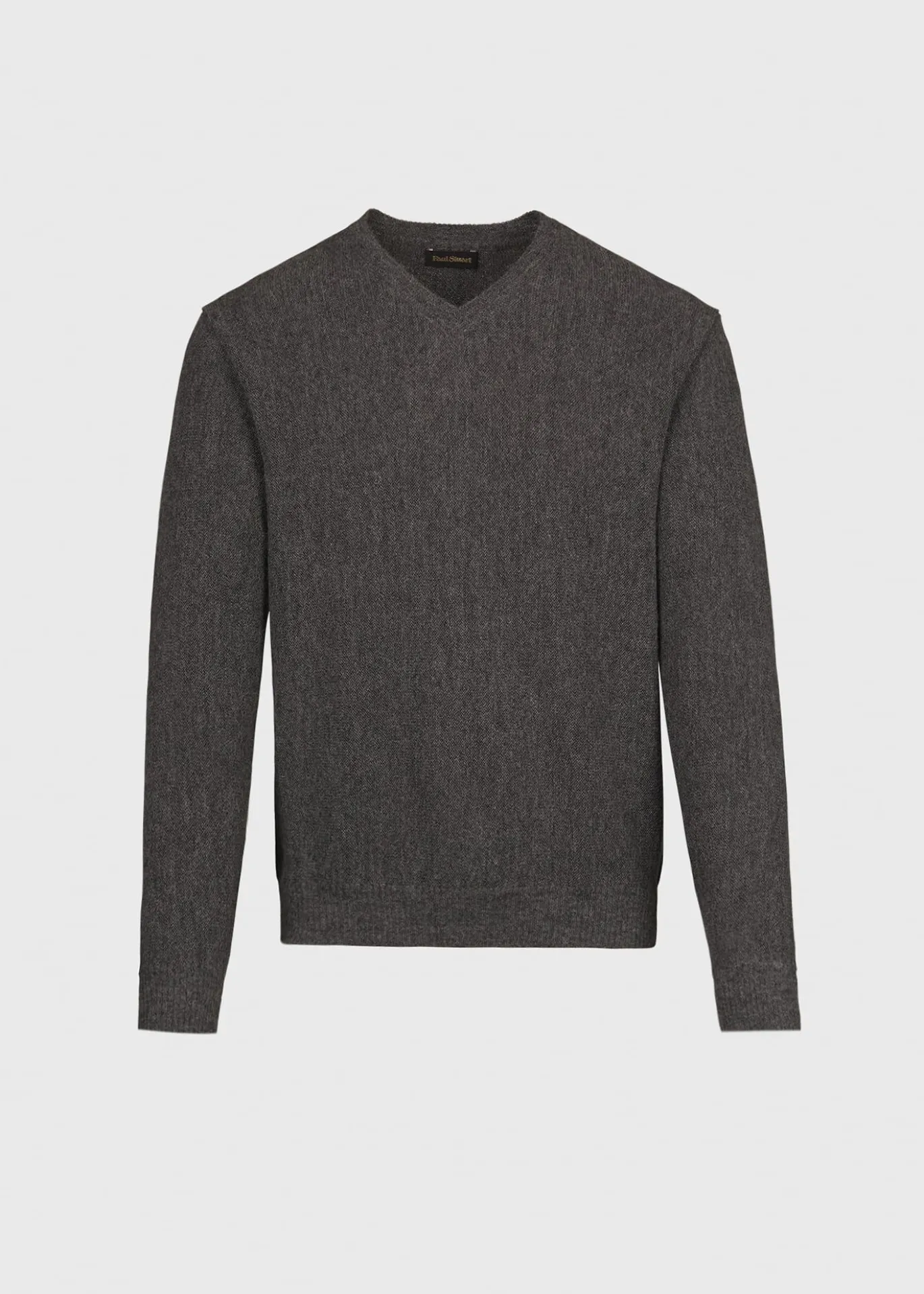 Classic Alpaca Links V-Neck Sweater