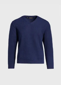 Classic Alpaca Links V-Neck Sweater