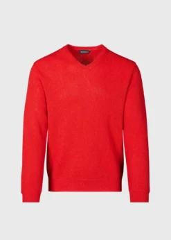 Classic Alpaca Links V-Neck Sweater