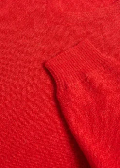 Classic Alpaca Links V-Neck Sweater