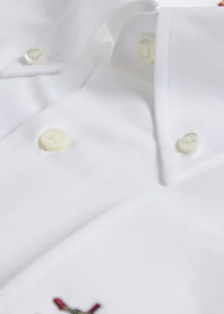 Cotton Oxford Logo Sport Shirt