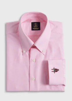 Cotton Oxford Logo Sport Shirt