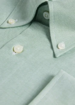 Cotton Oxford Logo Sport Shirt