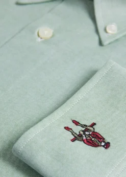Cotton Oxford Logo Sport Shirt