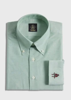 Cotton Oxford Logo Sport Shirt