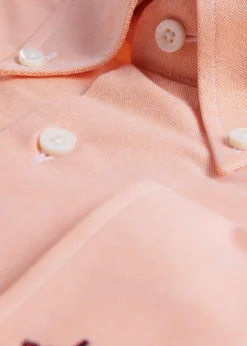 Cotton Oxford Logo Sport Shirt