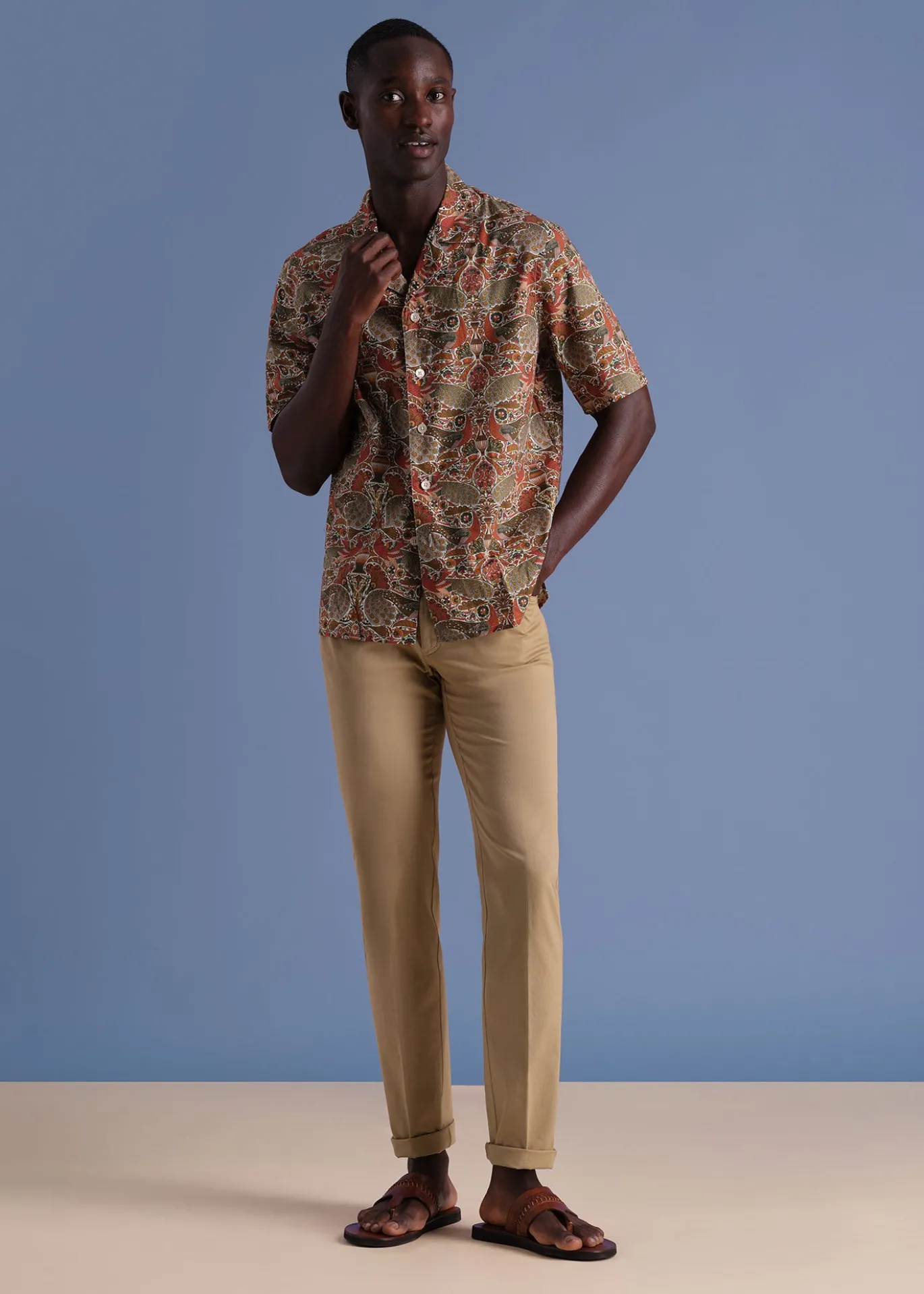 Cotton & Silk Five Pocket Pant