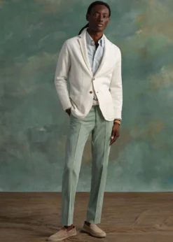 Cotton & Silk Garment Dyed Trouser
