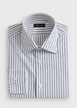 Cotton Stripe Dress Shirt