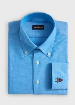 Cotton Twill Logo Sport Shirt