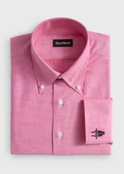 Cotton Twill Logo Sport Shirt
