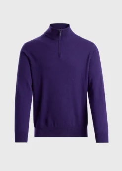Essential Cashmere Quarter Zip Sweater