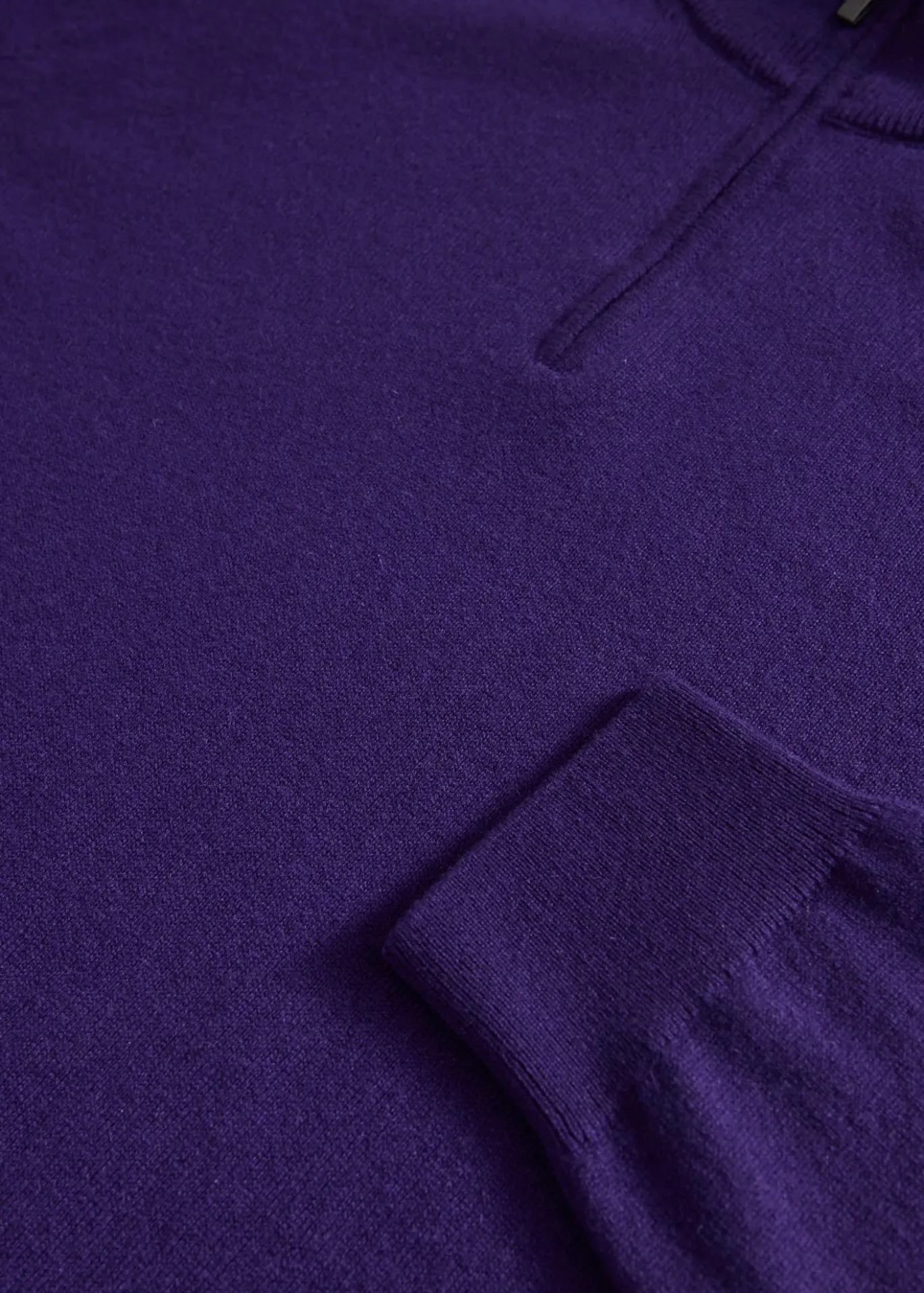 Essential Cashmere Quarter Zip Sweater