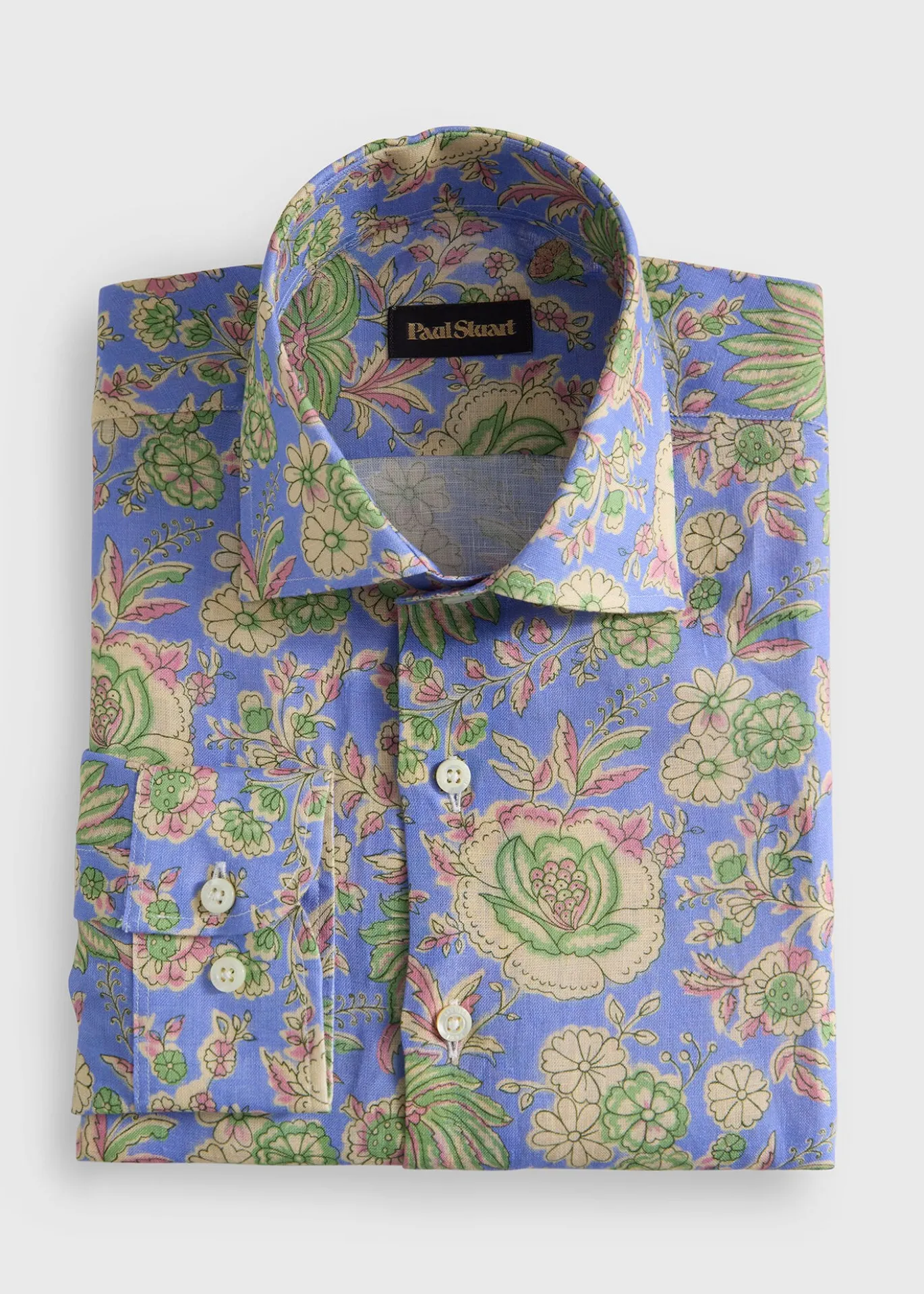 Floral Printed Linen Shirt