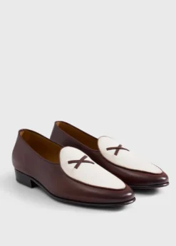 Francisco Leather and Canvas Loafer