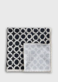 GeometricPrint Silk Pocket Square