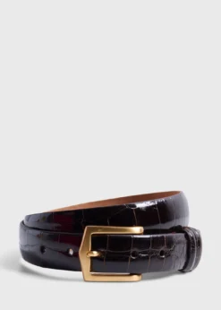 Glazed Alligator Belt