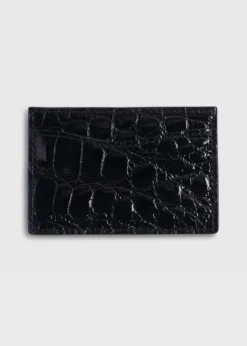 Glazed Alligator Flat Card Case