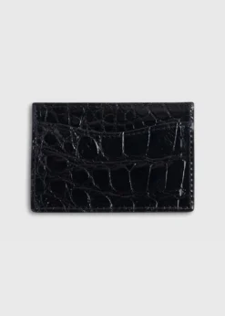 Glazed Alligator Flat Card Case