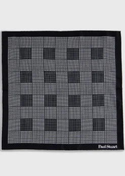 Glen Plaid Silk Pocket Square