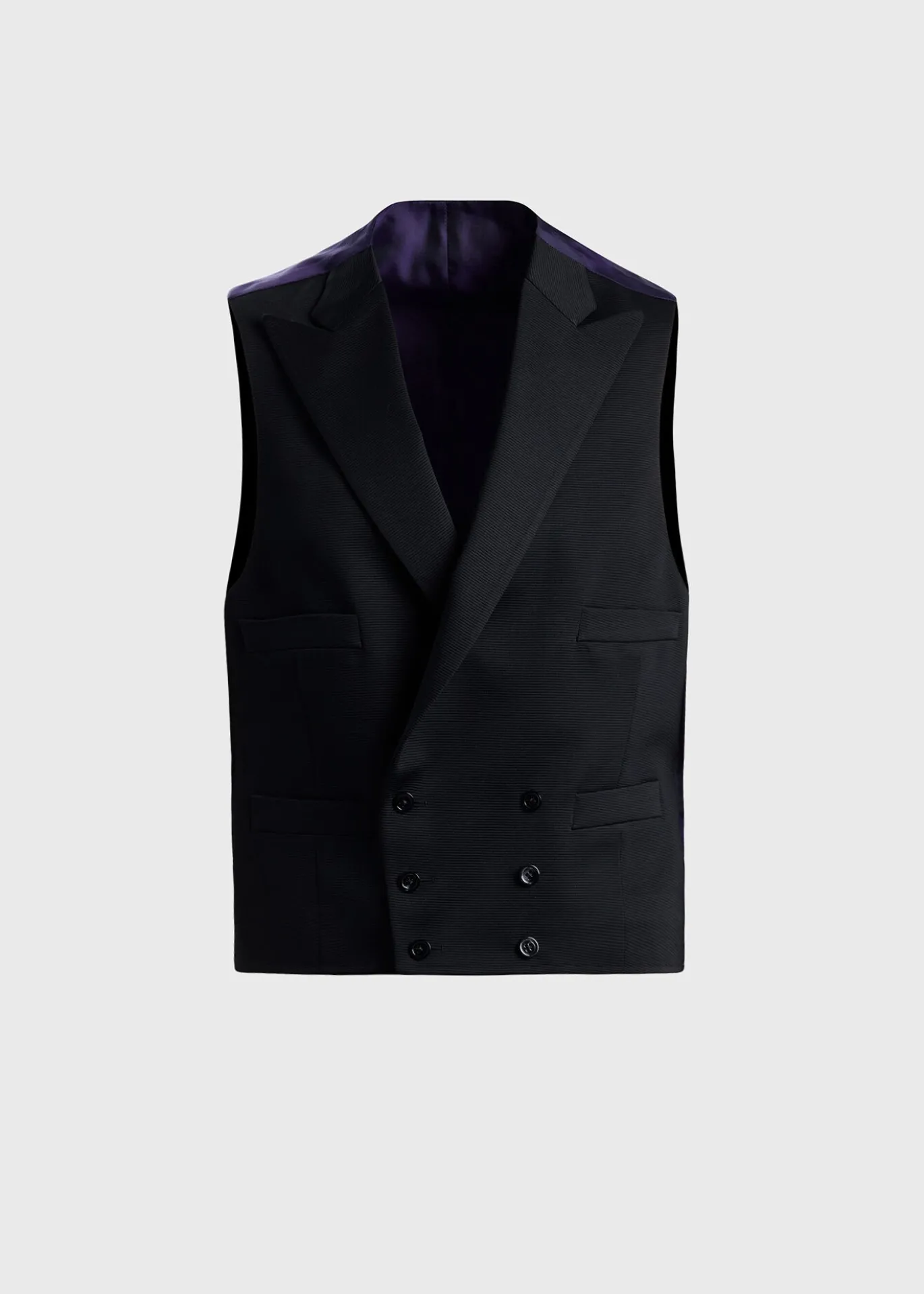 Grosgrain Double Breasted Formal Vest