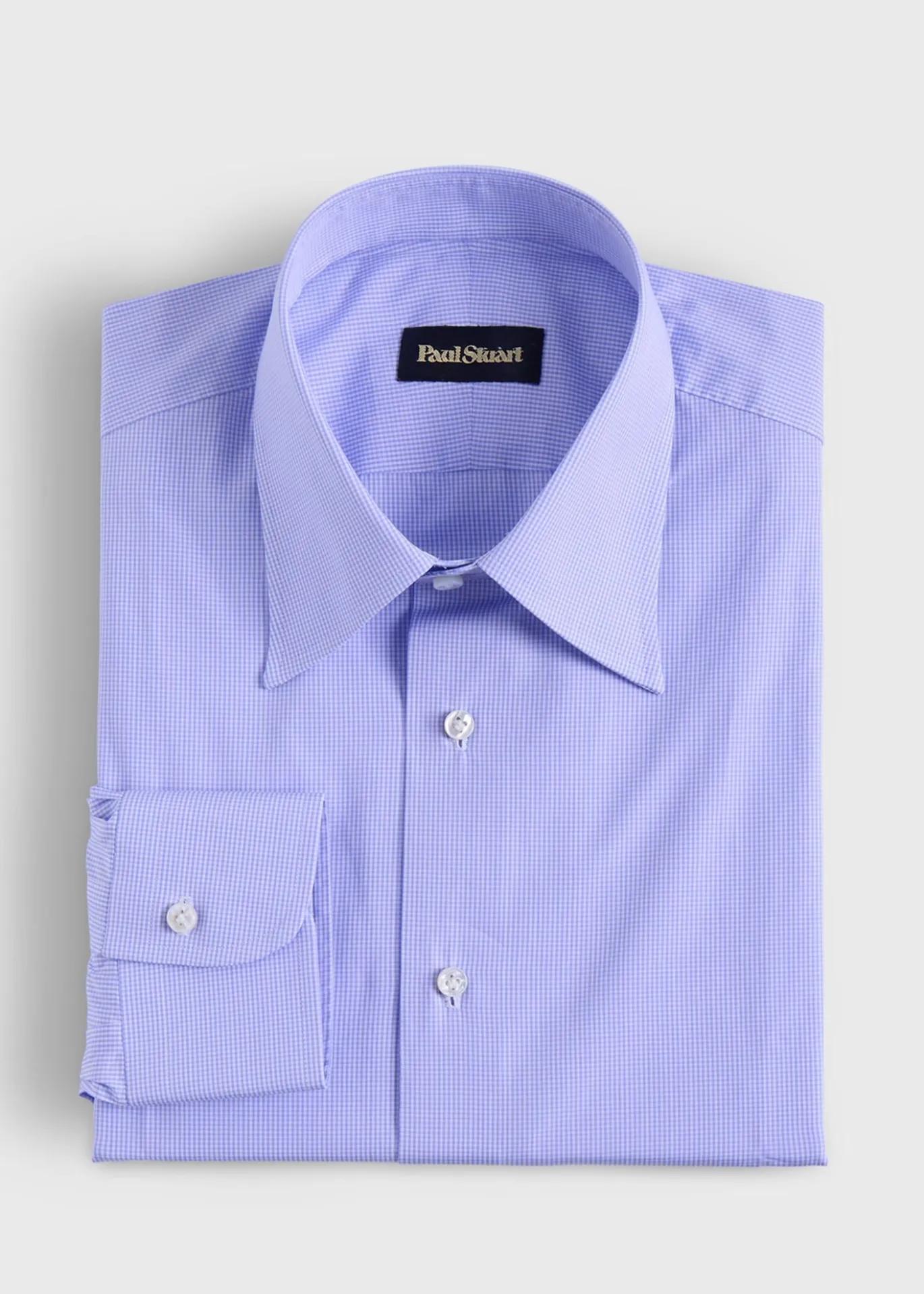Handmade Micro Gingham Dress Shirt