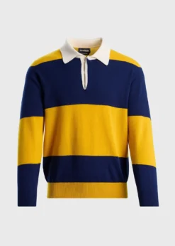 Lightweight Cashmere Rugby Sweater