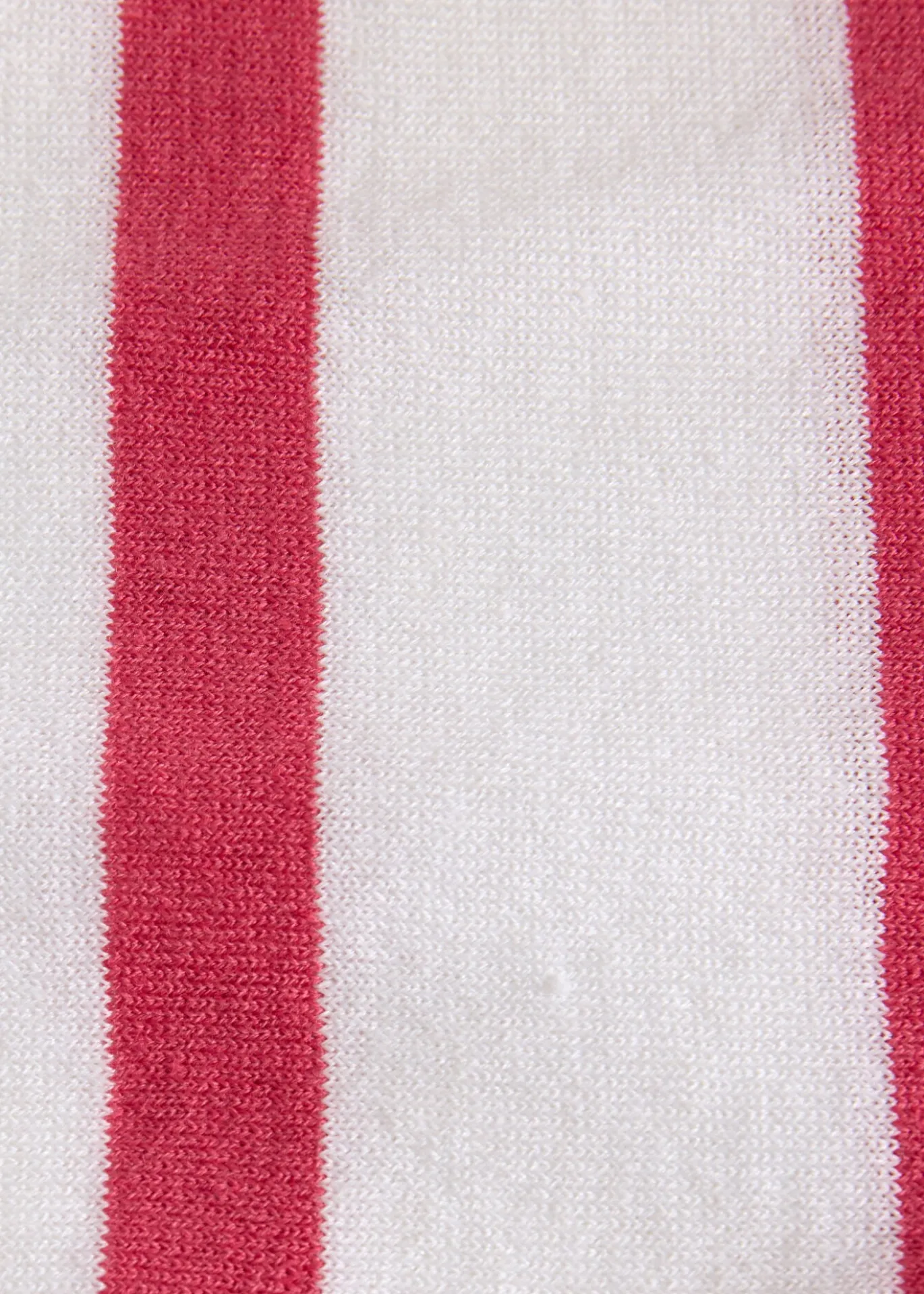 Linen & Cotton Horizontal Stripe Polo
