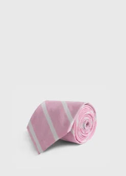 Linen & Cotton Stripe Tie