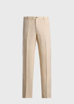 Linen Garment Dyed Trouser