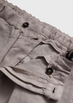 Linen Garment Dyed Trouser