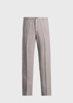 Linen Garment Dyed Trouser