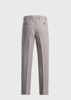 Linen Garment Dyed Trouser
