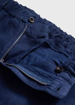 Linen Garment Dyed Trouser